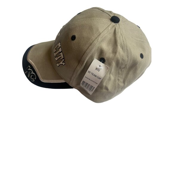 Kansas City Beige & Black Baseball Cap By Fahrenheit Headwear Company - Picture 8 of 9